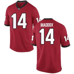Men's Nike Adrian Maddox Georgia Bulldogs Game Red Football College Jersey
