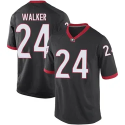 Men's Nike Bo Walker Georgia Bulldogs Game Black Football College Jersey
