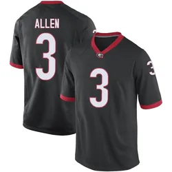 Men's Nike CJ Allen Georgia Bulldogs Game Black Football College Jersey