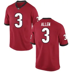 Men's Nike CJ Allen Georgia Bulldogs Replica Red Football College Jersey