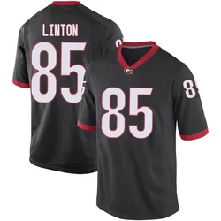 Men's Nike Chase Linton Georgia Bulldogs Replica Black Football College Jersey