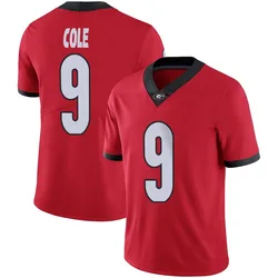 Men's Nike Chris Cole Georgia Bulldogs Limited Red Football Jersey