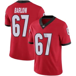 Men's Nike Clinton Barlow Georgia Bulldogs Limited Red Football Jersey