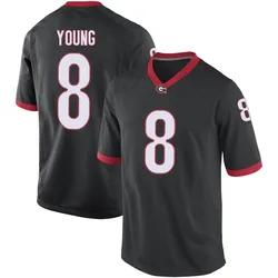 Men's Nike Colbie Young Georgia Bulldogs Replica Black Football College Jersey
