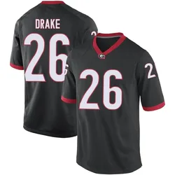 Men's Nike Collin Drake Georgia Bulldogs Replica Black Football College Jersey