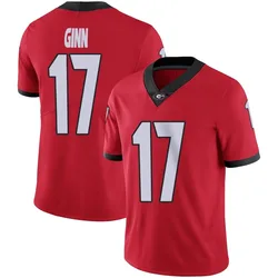 Men's Nike Colter Ginn Georgia Bulldogs Limited Red Football Jersey