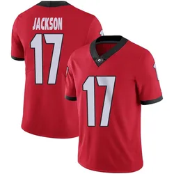 Men's Nike Dan Jackson Georgia Bulldogs Limited Red Football Jersey