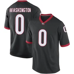 Men's Nike Darnell Washington Georgia Bulldogs Game Black Football College Jersey