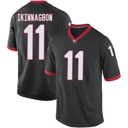 Men's Nike Darren Ikinnagbon Georgia Bulldogs Game Black Football College Jersey