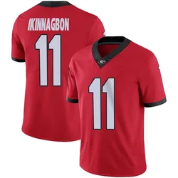 Men's Nike Darren Ikinnagbon Georgia Bulldogs Limited Red Football Jersey