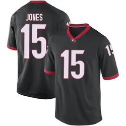 Men's Nike Demello Jones Georgia Bulldogs Game Black Football College Jersey