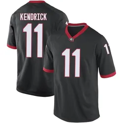 Men's Nike Derion Kendrick Georgia Bulldogs Game Black Football College Jersey
