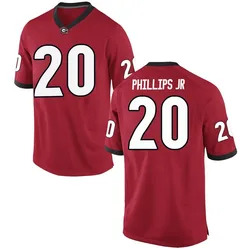 Men's Nike Dwight Phillips Jr Georgia Bulldogs Game Red Football College Jersey