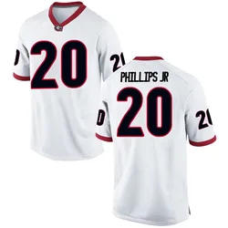 Men's Nike Dwight Phillips Jr Georgia Bulldogs Replica White Football College Jersey
