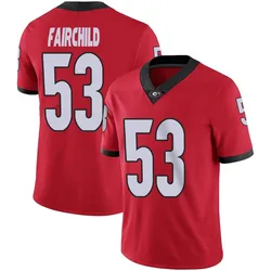 Men's Nike Dylan Fairchild Georgia Bulldogs Limited Red Football Jersey