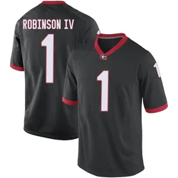 Men's Nike Ellis Robinson IV Georgia Bulldogs Game Black Football College Jersey