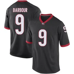 Men's Nike Ethan Barbour Georgia Bulldogs Game Black Football College Jersey