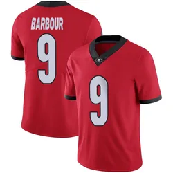 Men's Nike Ethan Barbour Georgia Bulldogs Limited Red Football Jersey