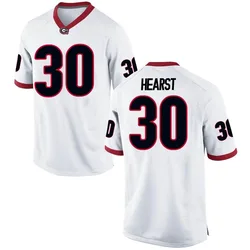 Men's Nike Gannon Hearst Georgia Bulldogs Replica White Football College Jersey