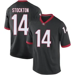 Men's Nike Gunner Stockton Georgia Bulldogs Game Black Football College Jersey