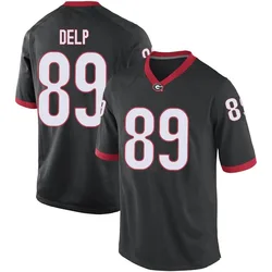 Men's Nike Henry Delp Georgia Bulldogs Game Black Football College Jersey