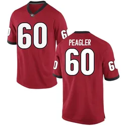 Men's Nike Henry Peagler Georgia Bulldogs Replica Red Football College Jersey