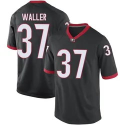 Men's Nike Henry Waller Georgia Bulldogs Game Black Football College Jersey
