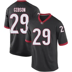 Men's Nike Isaiah Gibson Georgia Bulldogs Replica Black Football College Jersey