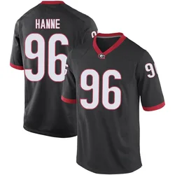 Men's Nike JJ Hanne Georgia Bulldogs Replica Black Football College Jersey