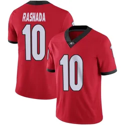Men's Nike Jaden Rashada Georgia Bulldogs Limited Red Football Jersey