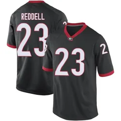 Men's Nike Jaden Reddell Georgia Bulldogs Game Black Football College Jersey