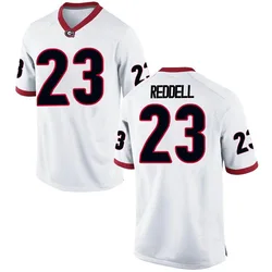 Men's Nike Jaden Reddell Georgia Bulldogs Replica White Football College Jersey