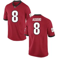 Men's Nike Joenel Aguero Georgia Bulldogs Replica Red Football College Jersey