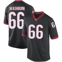Men's Nike Jonathan Washburn Georgia Bulldogs Replica Black Football College Jersey