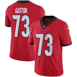 Men's Nike Juan Gaston Georgia Bulldogs Limited Red Football Jersey