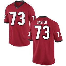 Men's Nike Juan Gaston Georgia Bulldogs Replica Red Football College Jersey
