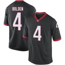 Men's Nike KJ Bolden Georgia Bulldogs Game Black Football College Jersey