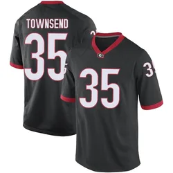 Men's Nike Kavon Townsend Georgia Bulldogs Game Black Football College Jersey