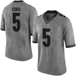 Men's Nike Kelee Ringo Georgia Bulldogs Limited Gray Football College Jersey