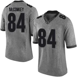 Men's Nike Ladd McConkey Georgia Bulldogs Limited Gray Football College Jersey