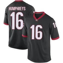 Men's Nike London Humphreys Georgia Bulldogs Replica Black Football College Jersey