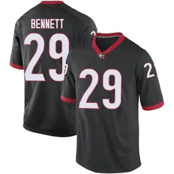 Men's Nike Luke Bennett Georgia Bulldogs Replica Black Football College Jersey