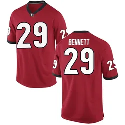 Men's Nike Luke Bennett Georgia Bulldogs Replica Red Football College Jersey