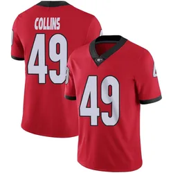 Men's Nike Luke Collins Georgia Bulldogs Limited Red Football Jersey