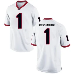 Men's Nike Marcus Rosemy-Jacksaint Georgia Bulldogs Game White Football College Jersey