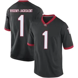 Men's Nike Marcus Rosemy-Jacksaint Georgia Bulldogs Replica Black Football College Jersey