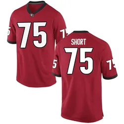 Men's Nike Mason Short Georgia Bulldogs Replica Red Football College Jersey