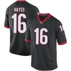 Men's Nike Maurice Hayes Georgia Bulldogs Game Black Football College Jersey
