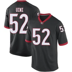 Men's Nike Michael Uini Georgia Bulldogs Game Black Football College Jersey