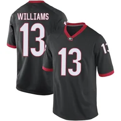 Men's Nike Mykel Williams Georgia Bulldogs Game Black Football College Jersey